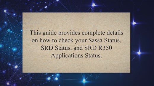 Sassa Status Check for SRD Application – SRD Status Check Online
