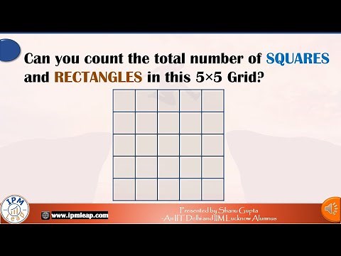 Maths Grid puzzle : Count the number of squares and rectangles in this 5 X 5 grid...