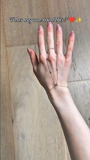 Has Anyone Tried This? ❤️✨ | Elegant Hand Chain Jewelry Trend #Shorts #ootd #jewellery #fashion