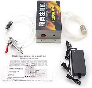 Pork Steak Lamb Injector Stainless Steel Electric Syringe Gun High Pressure Sauce Spice Injection Machine Meat Processor