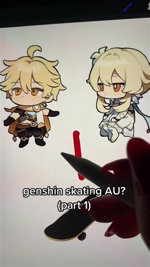 Explore Genshin Skating AU Adventures in Part 1