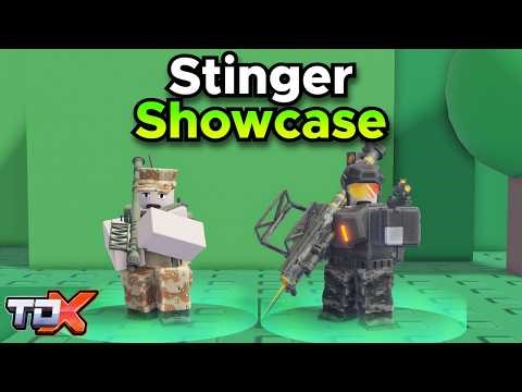 TDX Stinger Showcase (Stats + Gameplay) - Tower Defense X Roblox