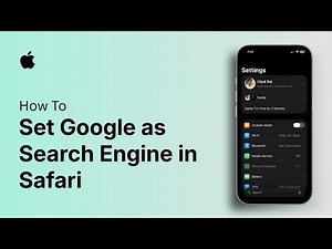 How to Set Google as Search Engine in Safari