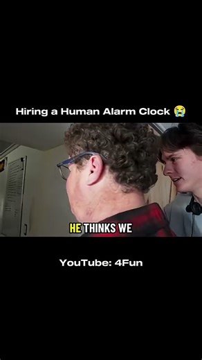 Hiring a Human Alarm Clock funny prank ‪@4funguys‬ Youtube:4fun