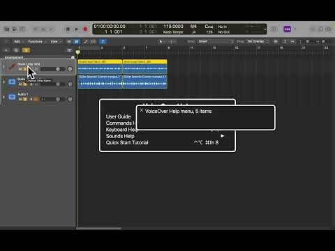 How to Reverse an Audio Track in Logic Pro 11 for Sighted and V I Users