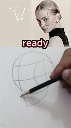 🤔 How to Build Faces Step by Step#loomismethod#howtodrawfaces#fyp#drawingreels#artistsoninstagram