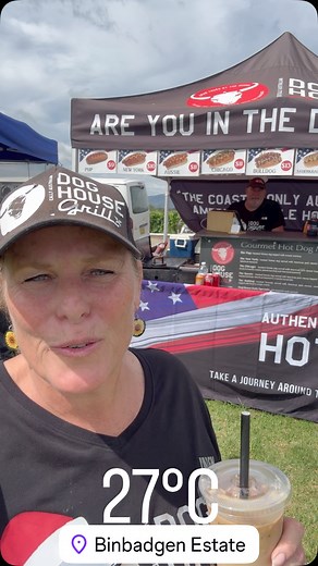 NOW TRADING ⏰ 10am to 2pm 📍 Bimbadgen Winery 🌞 @homegrownmarkets #wine #winecountey #bimbadgen #markets #summer #sunshine #hotdogs #cheeseburgers #brisket #dawgsquad #dawgs #grilling #summertime #coffee #shopsmall #shop #shopping #fyp #potd #instareel #jewellery Earrings by @sunshinecreationsau 🌞 | The Dog House Grill