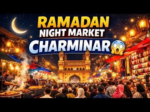 Ramadan Vibes in Hyderabad | Night Walk Through the Famous Charminar Market