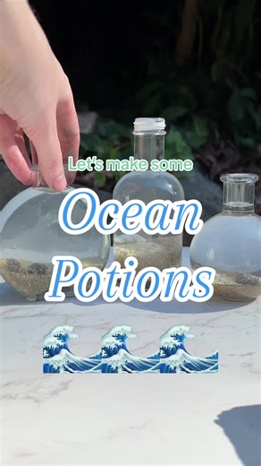 Making some of my ocean themed decorative potion bottles! #potion #potions #potionbottle #potionshop #potiontok #potionmaking #potionmaker #potionbottles #potiondecor #potiondiy #diypotions #potionmaster #potionclass #mermaid #mermaids #mermaidtiktok #mermaidtail #fyp #foryoupage