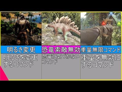 ARK序盤で使える有能なコマンド8選紹介 飛行コマンドや明るさ変更・重量無限等