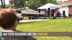 The band Keystone Postcard is making their front yard their new stage, and their neighbors are their audience. | WCVB Channel 5 Boston