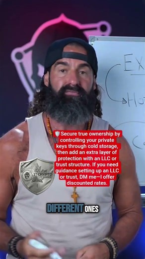 😎 Like & subscribe — read the caption to learn why cold storage + an LLC can protect your crypto.