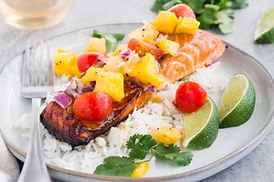Salmon with Mango Salsa