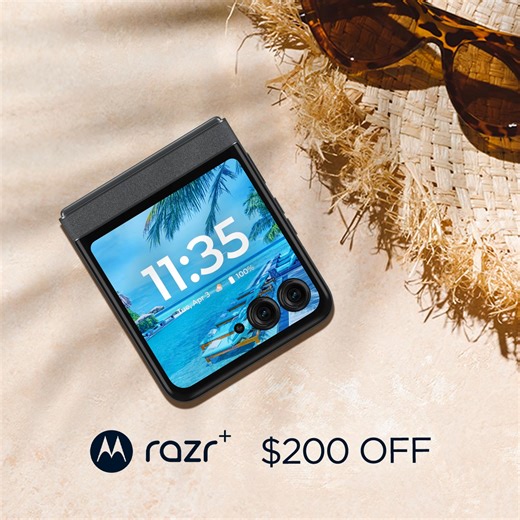 Our spring break sale is heating up. Get UP TO $400 OFF the hottest smartphones perfect for a beach getaway or a staycation.🌴🏄🐬 https://bit.ly/4iULllr | Motorola