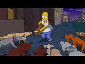 The Simpsons - Dogs Attack Homer ✔2017