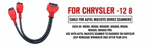 Watch Chrysler 12 8 Cable Adapter for Autel on Amazon Live