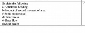 Explain the following:  a) Anticlastic bending b) Product of se... | Filo
