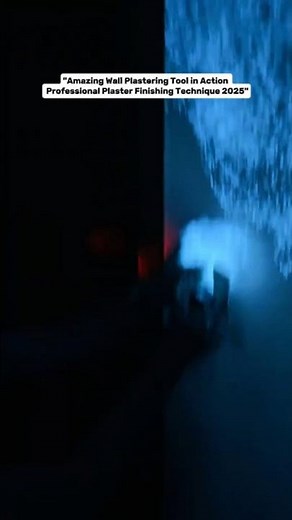 "Amazing Wall Plastering Tool in Action | Professional Plaster Finishing Technique 2025"