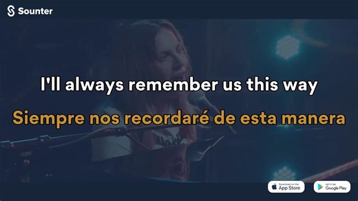 144K views · 5.2K reactions | Aprende inglés con música. Descarga la App Sounter (IOS/Android/WEB): https://land.sounter.com?s=D | Always Remember Us This Way de Lady Gaga (Traducida al español). | Sounter | Facebook
