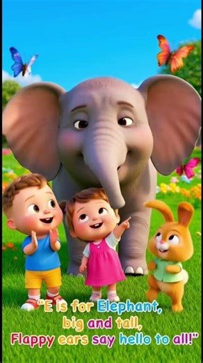 ABC Rhymes Baby Kids | E for Elephant |F for Fish | Fun Nursery Rhymes | Lumolino