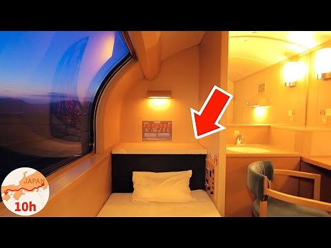 Japan's Overnight Sleeper Train 😴 FIRST CLASS Seat 🛏 Sunrise Express 寝台特急 サンライズ出雲 瀬戸 シングルデラックス DX
