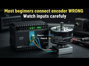 Encoder Wiring with Fatek PLC | 24V DC Connection & Phase A, B, Z Explained #fatekplc