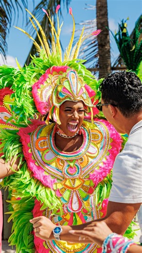 The beauty of travel is discovering the traditions that define a place. In The Bahamas, that spirit shines through Junkanoo. A centuries-old celebration where hand-crafted costumes and goat-skin drums turn the streets into art. | Travel Bahamas
