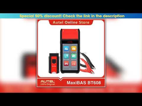 Must Buy Autel MaxiBAS BT608 BT608E Car Battery Tester Vehicle Battery and Electrical System