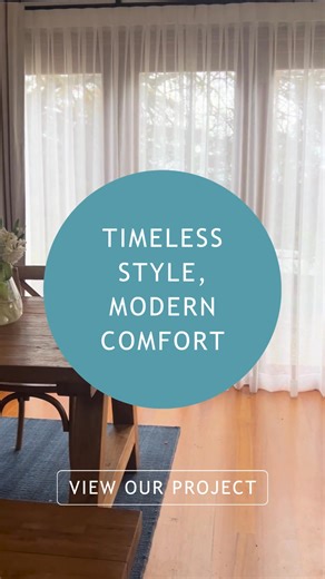 View this Blue Mountains home warmed with Curtains, Blinds & Fireplaces by Thornton & Blake | Thornton & Blake