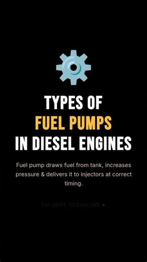 5 Types of Fuel Pumps in Diesel Engines Explained! 🔧#DieselEngine#FuelPump #MechanicalEngineering