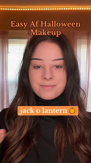 Easy Jack-O-Lantern Halloween Makeup Tutorial