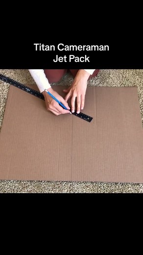 Titan cameraman jet pack out of cardboard #titancameraman #skibiditoilet #hallaweencostume #craftymoms