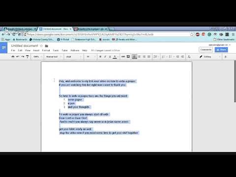 how to write a prayer