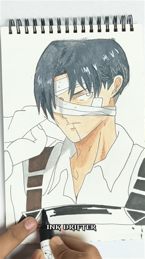 drawing levi akerman - attack on Titans #ink_drifter