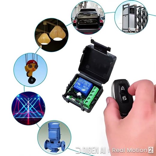 Universal Gate Remote Control Switch DC 12V RF 433 Mhz Asking Code Relay Receiver DIY Mini Module