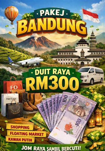 “Dah la Travel Dapat Duit Raya Pulak Tuh” RM300? Banyaknyaaa!! . Nak lebih info? Komen “Nak” atau tekan “Get Qoute” sekarang . #daengtravel #ramadhansales #travel #duitrayasales
