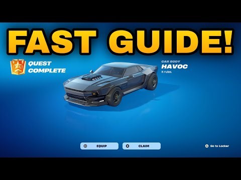 How To COMPLETE ALL RIVALS & ROCKETS QUESTS CHALLENGES in Fortnite! (Havoc Car Body Quests Guide)