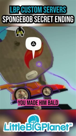 LittleBigPlanet Spongebob Secret Ending | LBP Custom Servers #shorts #gaming #playstation