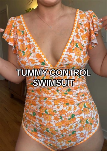 The CUTEST swimsuit and it’s full coverage!! 😍 #onepieceswimsuit #flatteringswimsuit #tummycontrolswimsuit #fullcoverageswimsuit #eomenie