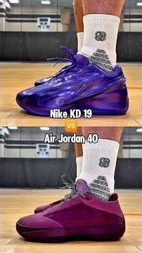 Nike KD 19 vs Air Jordan 40 ⚔️ Closer than you think — which one wins? #Nike365 #AirJordan
