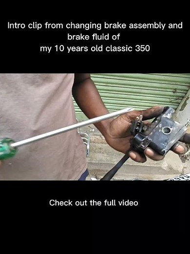 Classic 350 brake Master Cylinder Replacement & Brake Bleeding service | DIY Guide 🛠️