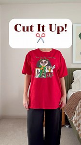 2.3M views · 27K reactions | Transform your t-shirt in just a few easy steps! #tshirtstyle #stylehacks #diystyle #DiaDeMuertos | Annie Lynn | Facebook