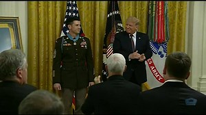 Deployed 17 times, Sgt. Maj. Payne received the Medal of Honor moments ago at The White House. His courage is as contagious to those watching President Donald J. Trump present the medal as it was on the battlefield. | Archive: U.S. Secretary of Defense