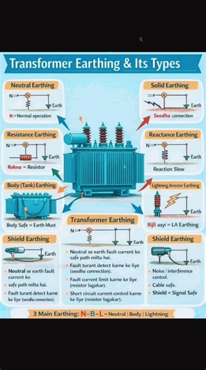 ⚡ 3 Earthing Every Transformer MUST Have! | #electricalengineering #trendingshorts