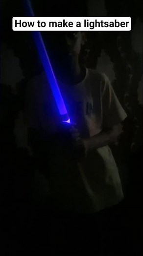 How to make a lightsaber.Easy way. #music
