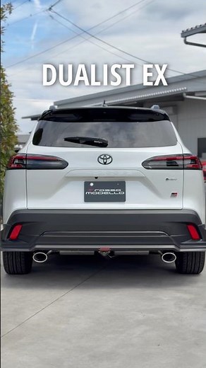 カローラクロスGR SPORT用マフラーDUALIST EXはGRエアロ装着車にも対応してます。#カローラクロス #grsport #ロッソモデロ