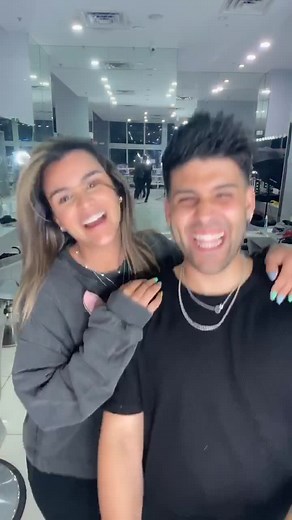 Late night in a hair salon.