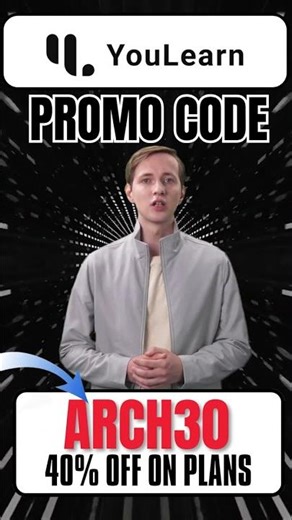 YouLearn Promo Code (ARCH30) Unlock 40% Off On Subscription Plan