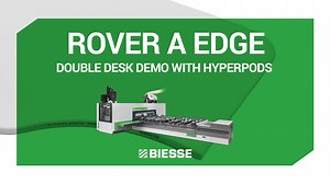 64 reactions · 12 shares | Maximum bonding, possibility of applying thin edges and 3D transparent edges, easy maintenance and panel cleaning during the machining cycle. Watch the Rover A Edge CNC edgebanding machining centre processing a double desk with Hyperpods, the innovative positioning system that allows you to exploit the worktop in height. Discover more on https://biesse.group/8hh | Biesse | Facebook