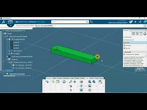 Static study Beam Flexion 3Dexperience